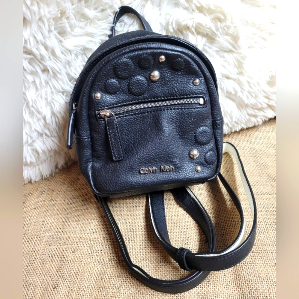 Calvin Klein mini backpack purse cute circle details